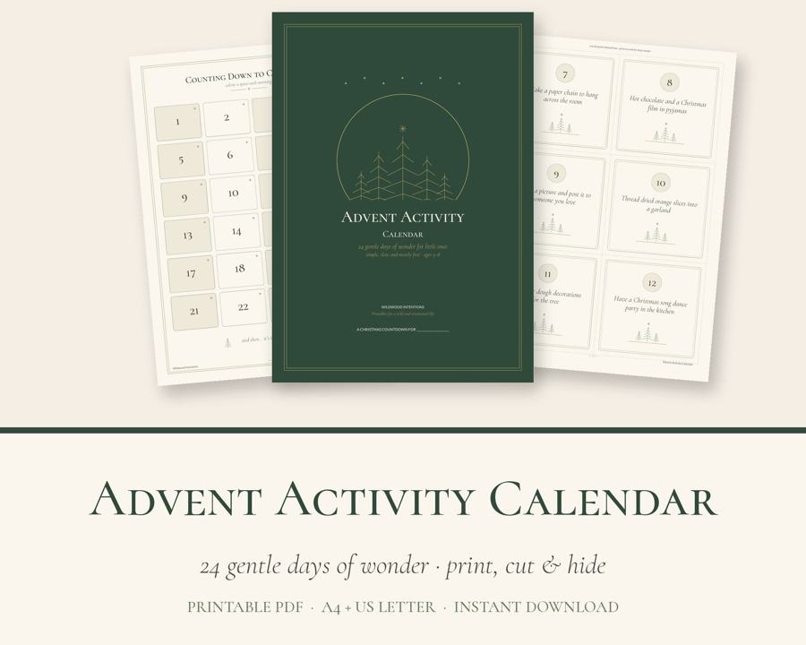 Kids' Advent Activity Calendar printable preview
